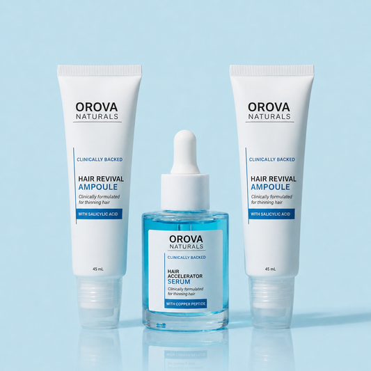 OrovaNaturals™ Hair Growth Essentials (2 Ampoules + 1 Serum)