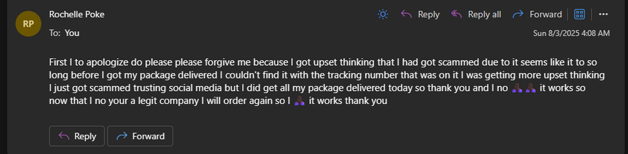 OrréNaturals customer feedback