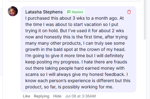OrréNaturals customer review