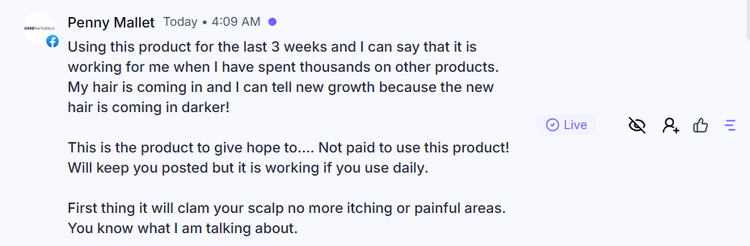 OrréNaturals customer review