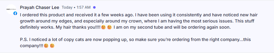 OrréNaturals customer feedback