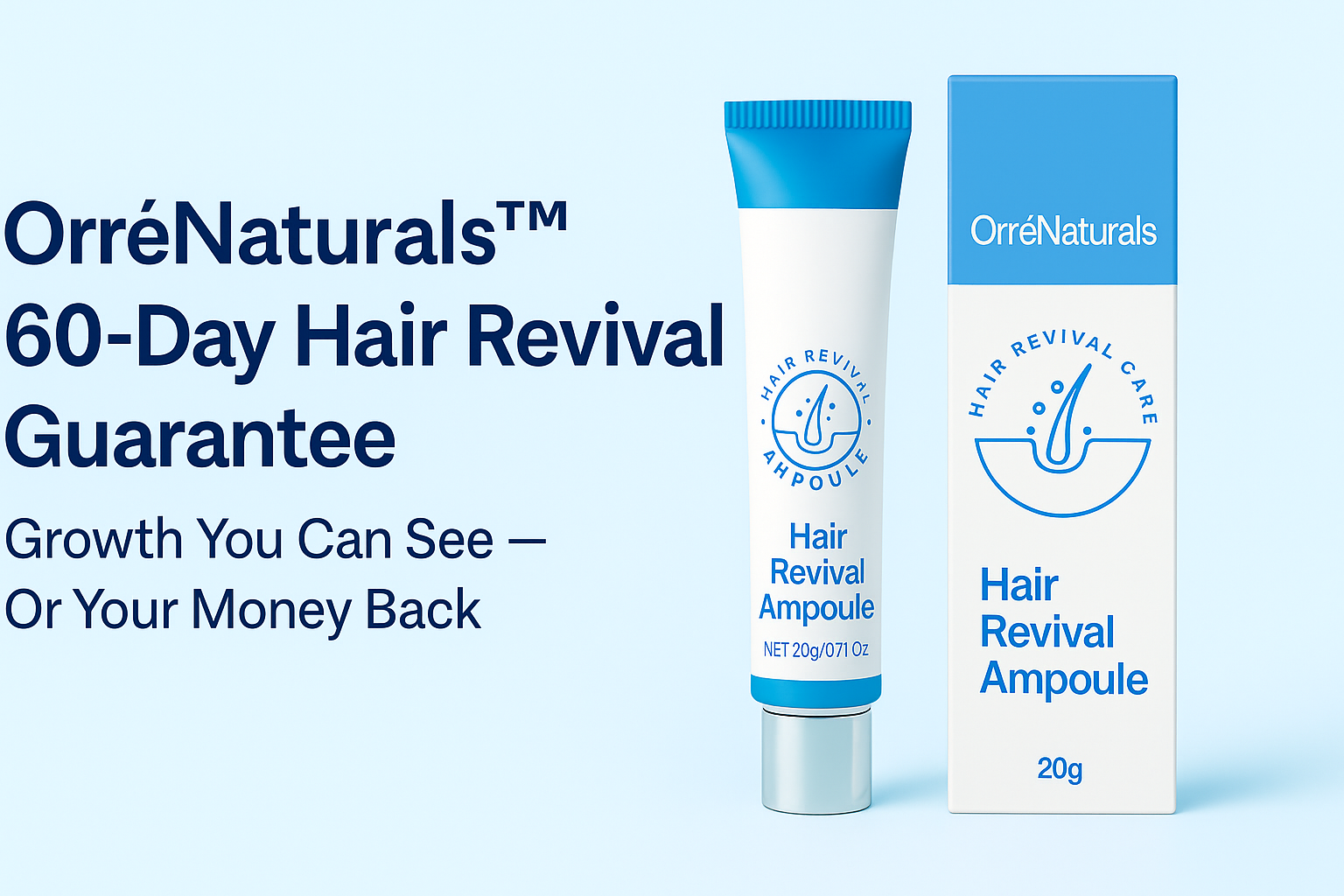 OrréNaturals 60-Day Hair Revival Guarantee